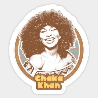 Chaka Khan //// Retro Style Fan Art Design Sticker